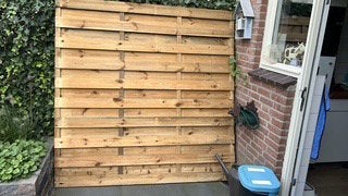 Tuinscherm, Ophalen, 1 tot 2 meter, Minder dan 3 meter, Zo goed als nieuw