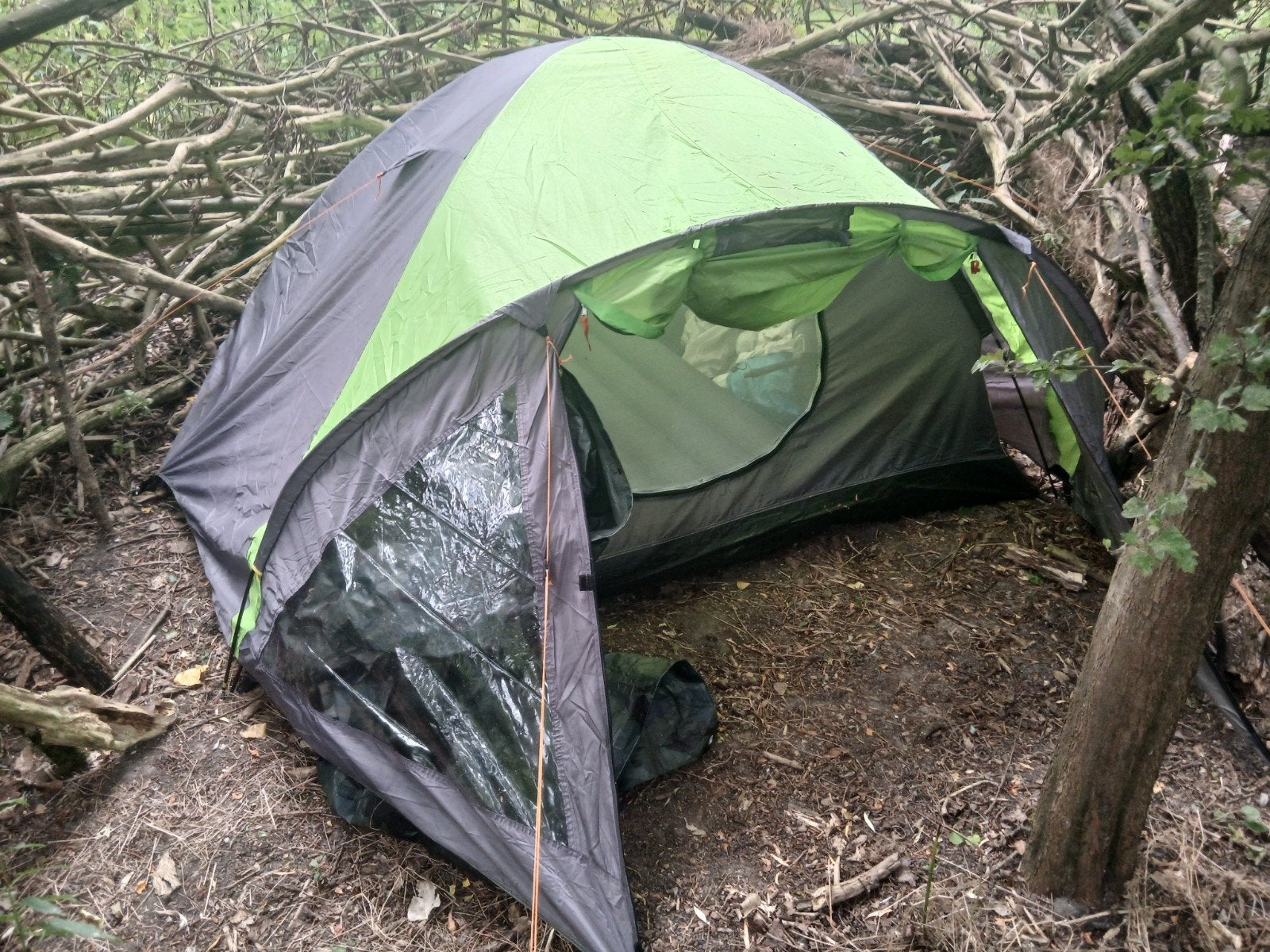 2 of 3 persoons festifaltent inclusief luchtbed, Caravans en Kamperen, Tenten, Ophalen of Verzenden