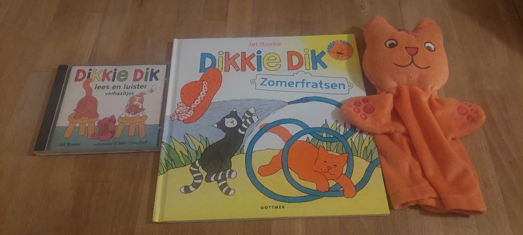 Dikkie dik setje , handpop , boek en cd, Ophalen of Verzenden, Jongen of Meisje