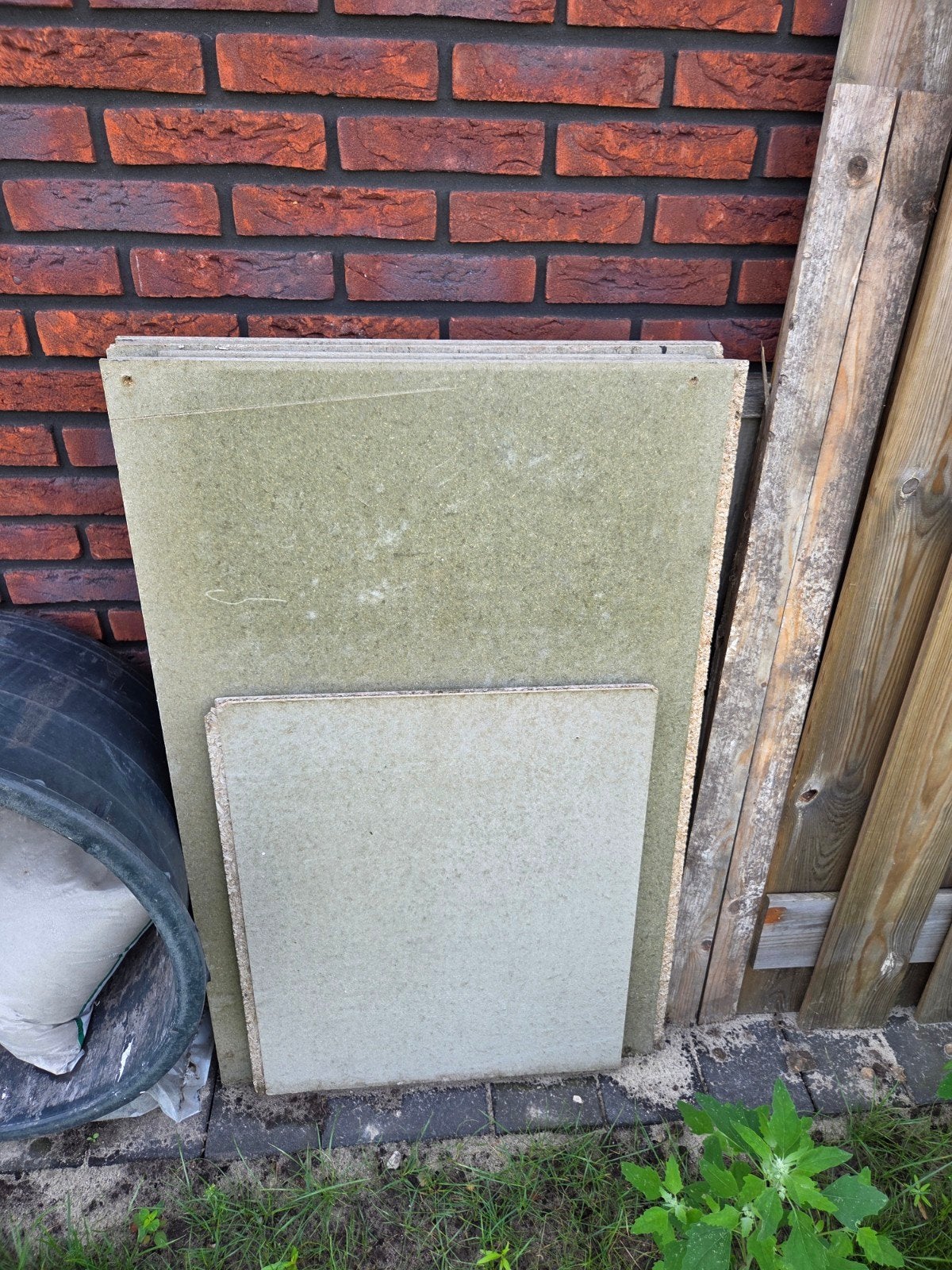 Groene V313 vochtwerende spaanplaten, Ophalen, Gebruikt