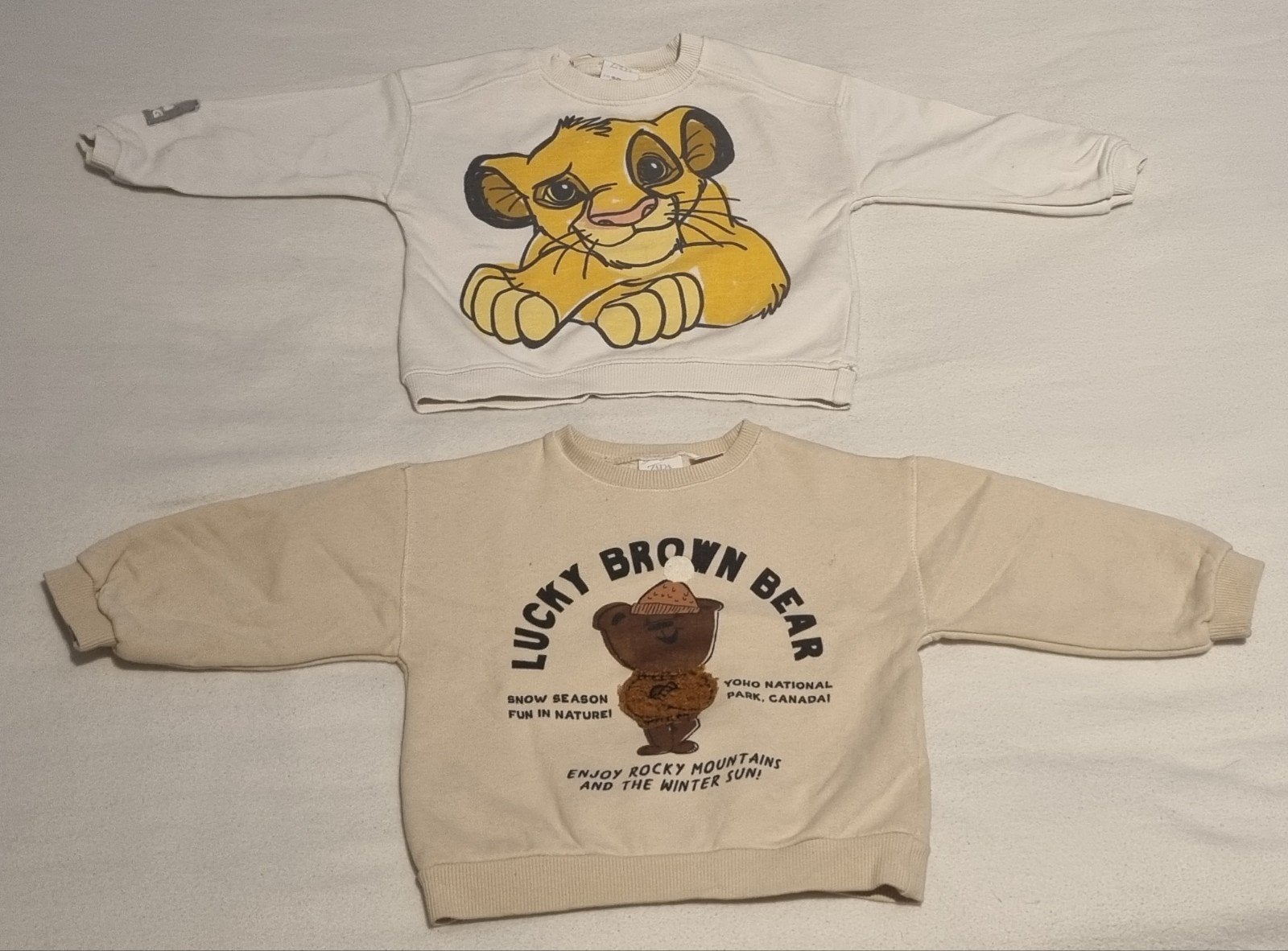 2 x zara trui maat 92 baby kinder kleding lion king simba, Verzenden, Trui of Vest, Zo goed als nieuw, Zara
