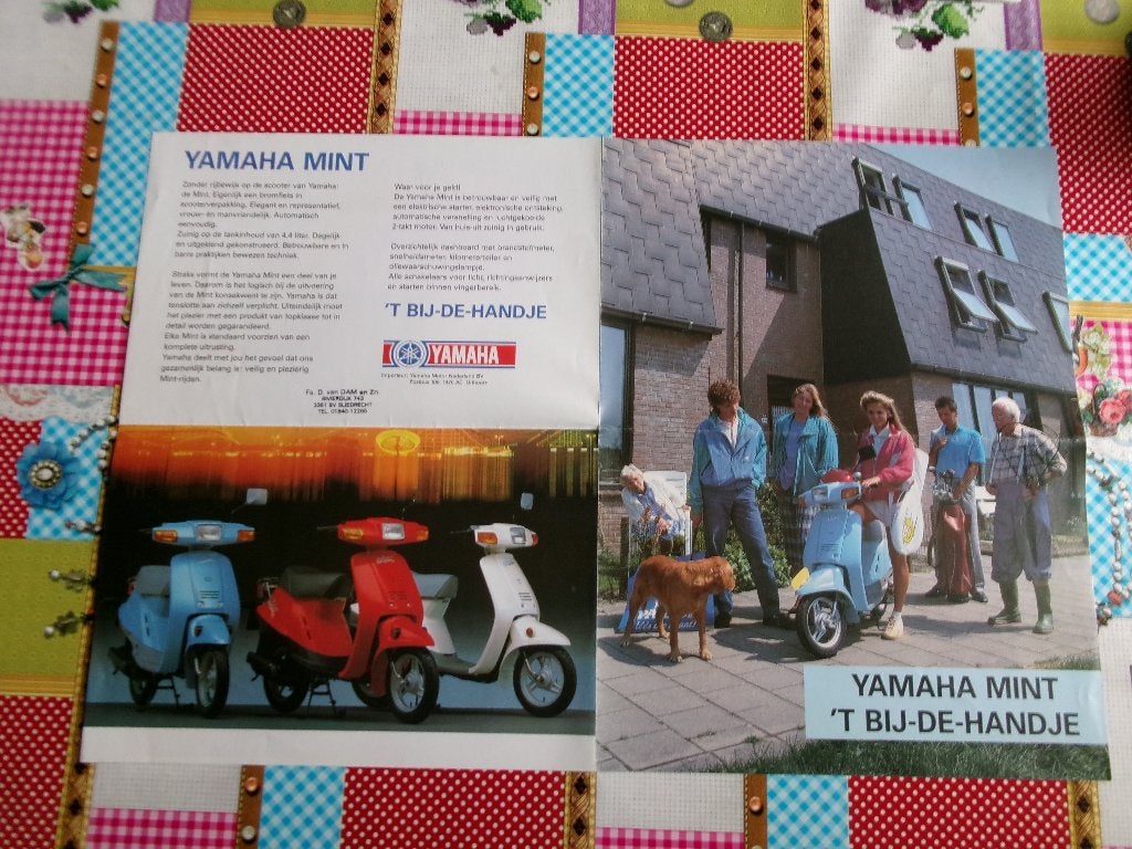 YAHAMA MINT -  't bij-de-handje  - folder, Ophalen of Verzenden, Nieuw