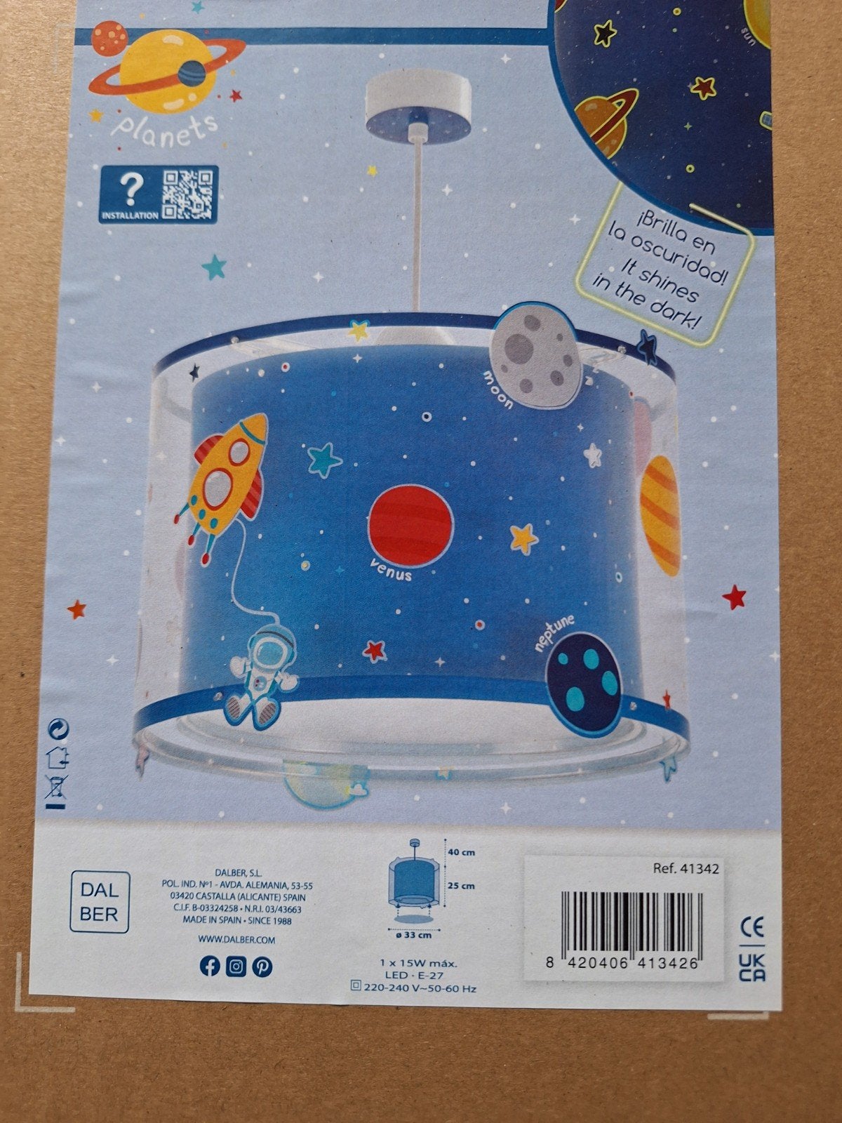 Dalber Planets hanglamp voor kinderkamer NIEUW, Kinderen en Baby's, Kinderkamer | Inrichting en Decoratie, Ophalen of Verzenden