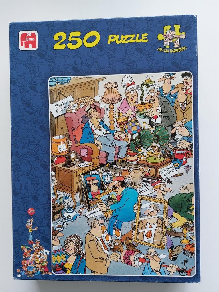 Jan van Haasteren puzzel Rommelmarkt 250 stukjes, Hobby en Vrije tijd, Denksport en Puzzels, Ophalen of Verzenden, Minder dan 500 stukjes