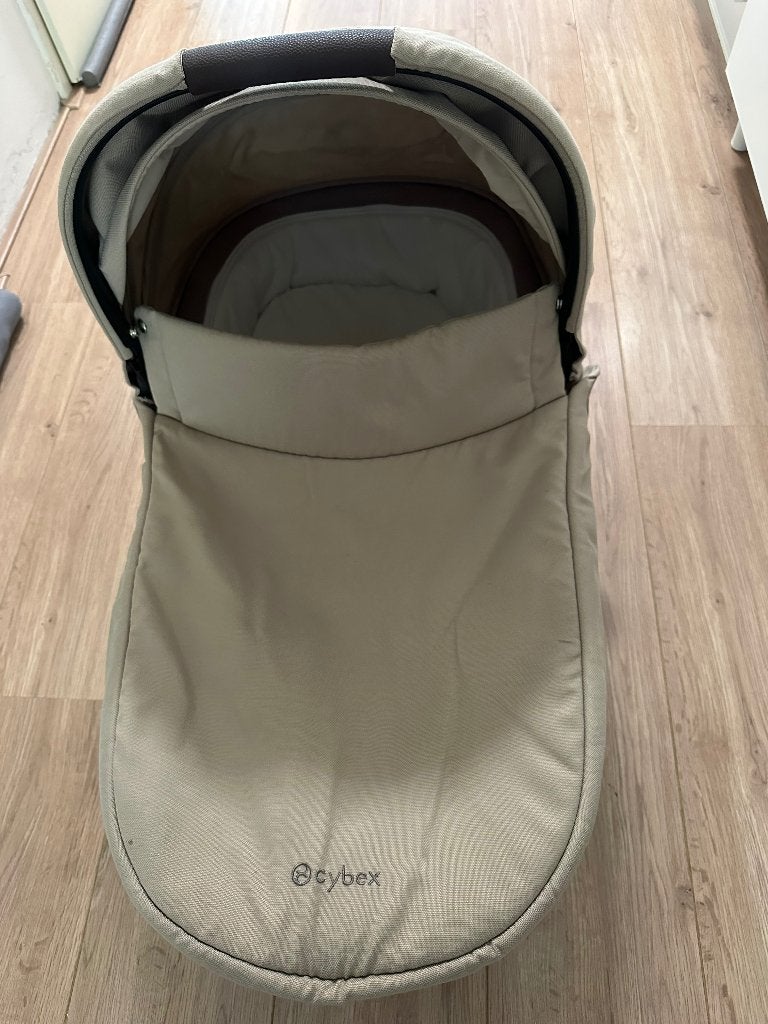 tweeling/ook los Cybex Gazelle S Reiswieg Almond Beige, Ophalen, Zo goed als nieuw, Box, Bedje of Wieg