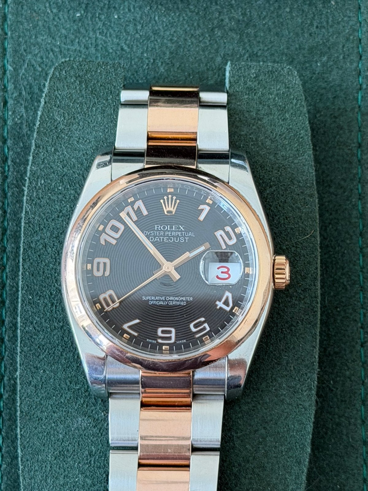 Rolex Datejust 116201 racing dial Oyster - only watch -, Sieraden, Tassen en Uiterlijk, Horloges | Heren, Ophalen of Verzenden