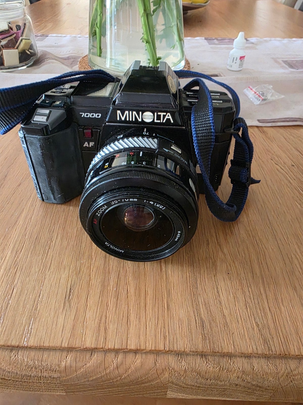 Minolta 7000 AF Spiegelreflexcamera voor de hobbyist, Ophalen of Verzenden, Gebruikt