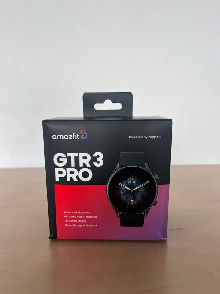 Amazfit GTR 3 Pro Smartwatch – Nieuw Retourproduct, Zwart, Nieuw, Ophalen of Verzenden, GPS
