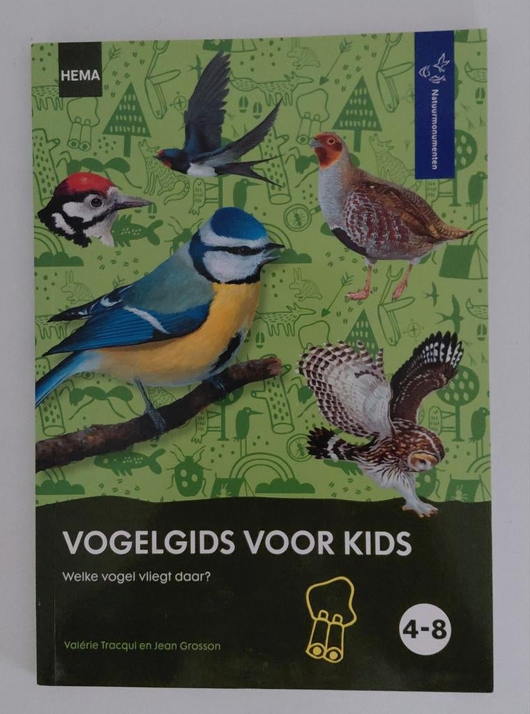 Vogelgids voor Kids - HEMA & Natuurmonumenten (4-8 jaar), Ophalen, Zo goed als nieuw, Vogels, Valérie Tracqui en Jean Grosson