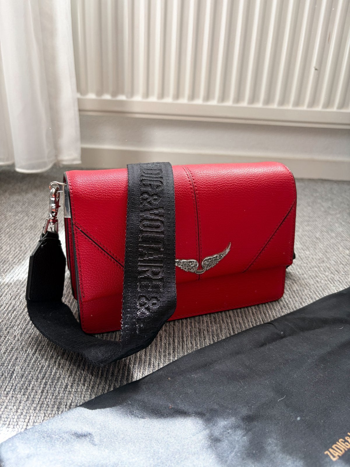 Zadig & Voltaire Rock Nano Bag Rood, Ophalen of Verzenden, Zo goed als nieuw, Rood, Schoudertasje