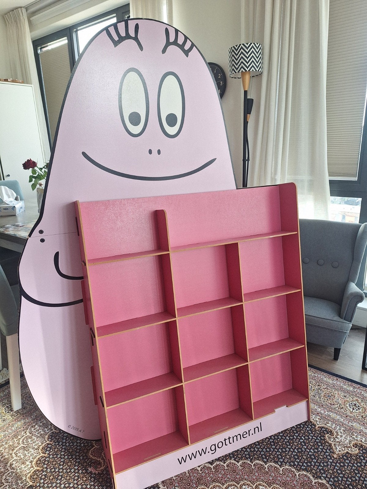 Unieke Barbapapa Boekenplank voor Kinderen, Ophalen, Met plank(en), Gebruikt, 100 tot 150 cm