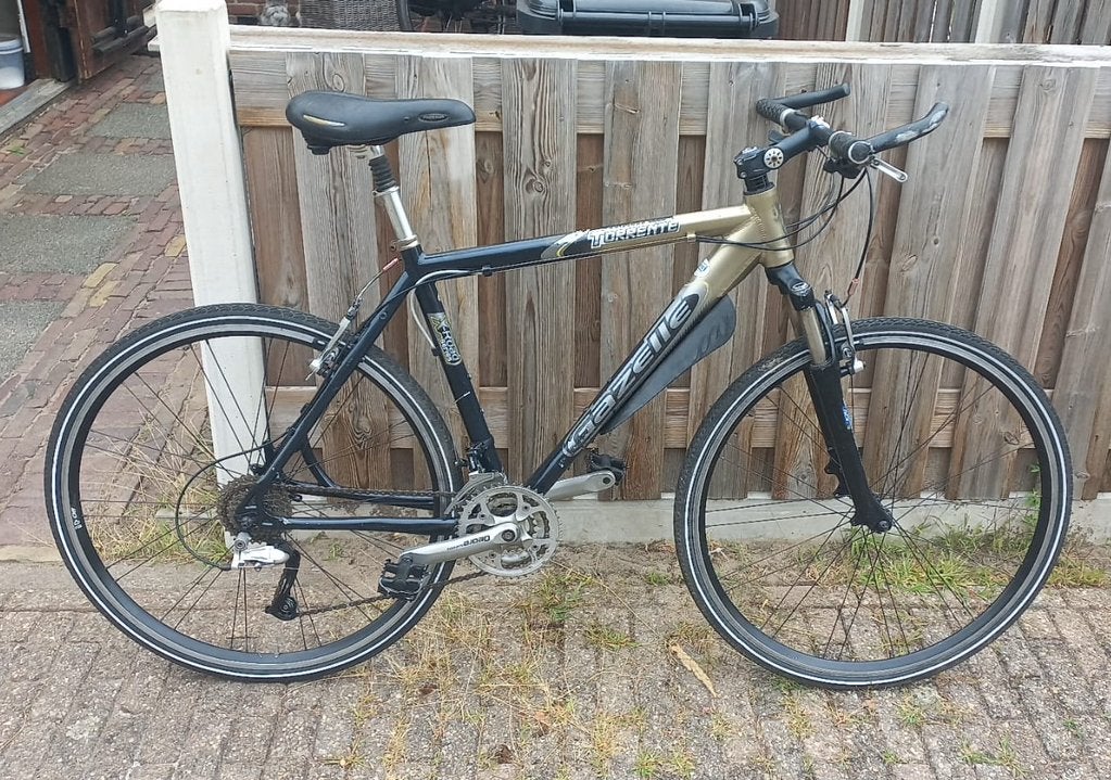 Gazelle Torrente Hybride, Ophalen, Minder dan 10 versnellingen, Zo goed als nieuw, 57 tot 61 cm