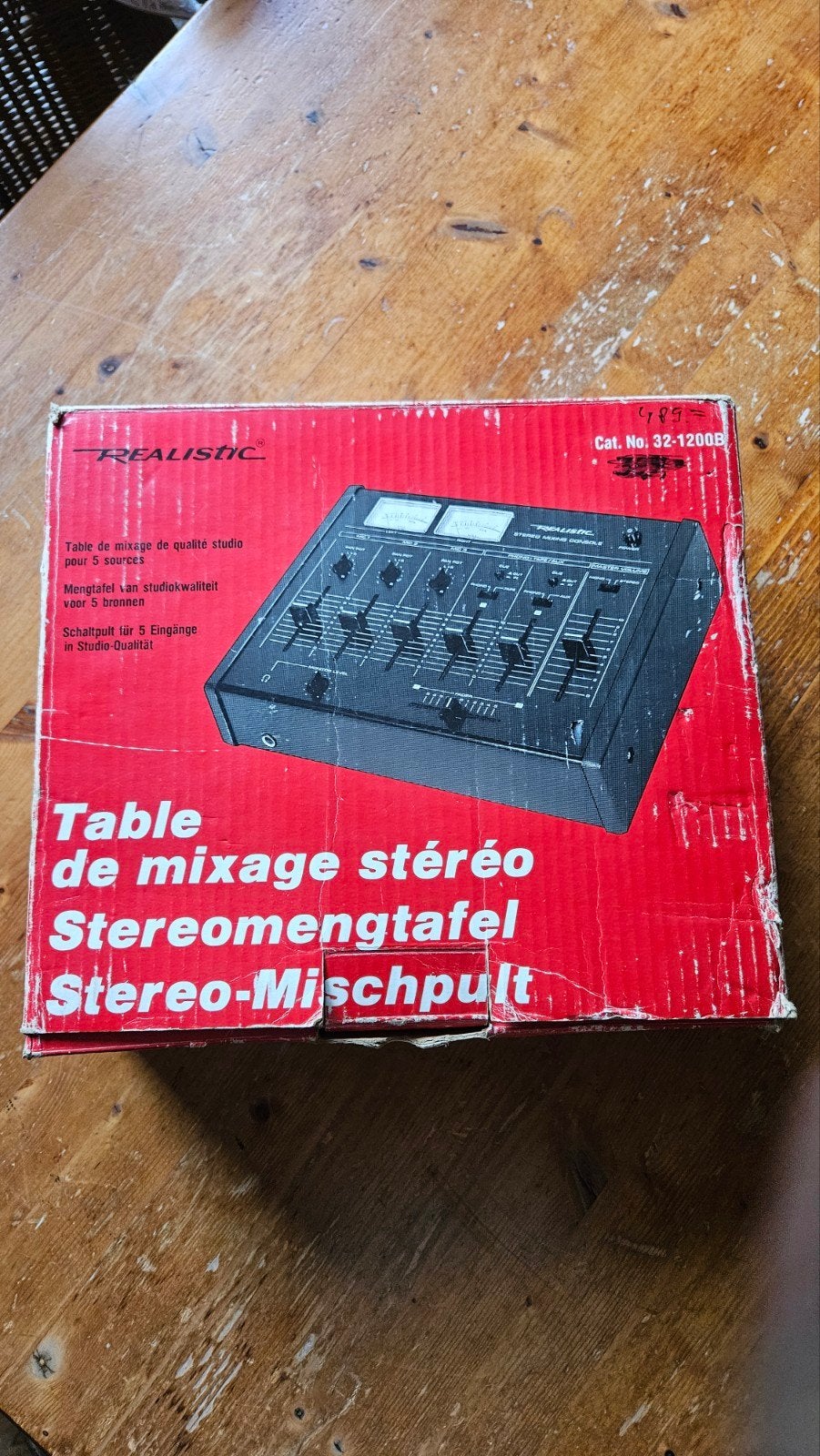 Realistic Stereo Mengtafel 32-1200B - Vintage Mixer, Ophalen of Verzenden, Gebruikt, Minder dan 5 kanalen, Microfooningang