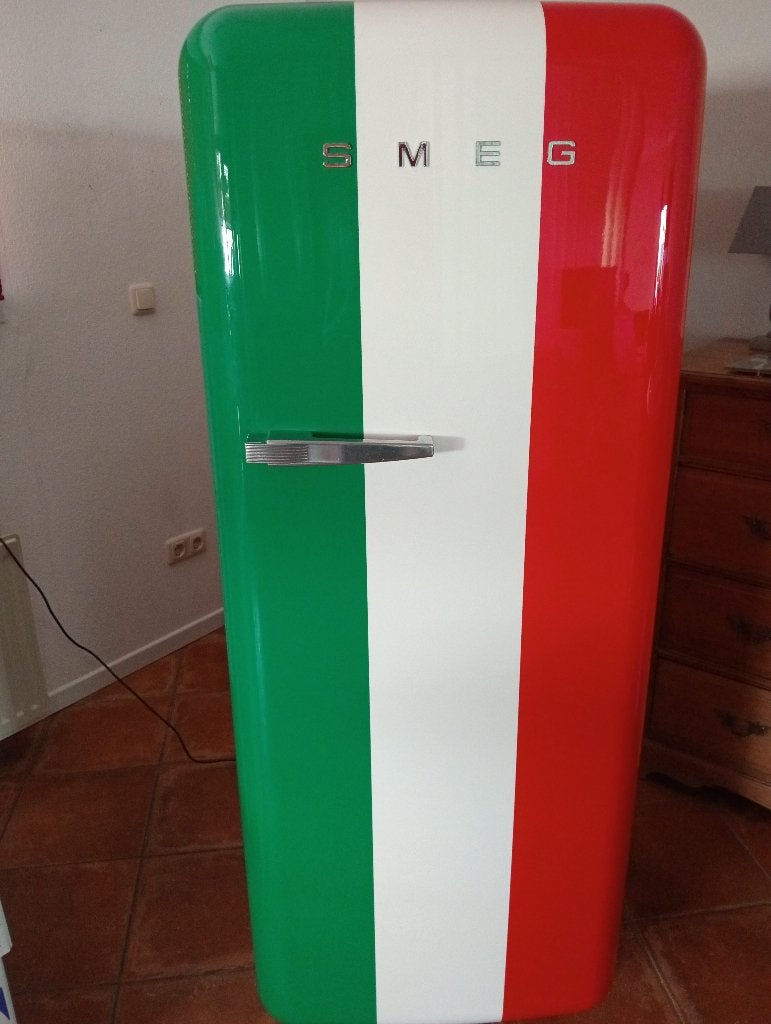 SMEG ijskast te koop, Ophalen, 200 liter of meer, 60 cm of meer, Zo goed als nieuw