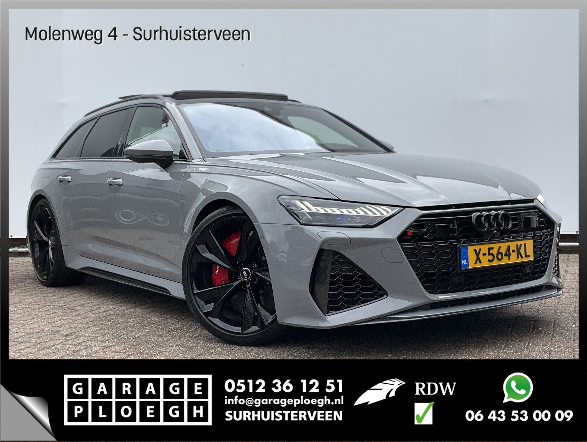 a Audi RS 6 4.0 TFSI 600PK Ceramic HUD Carbon Nardo 4WS Pano