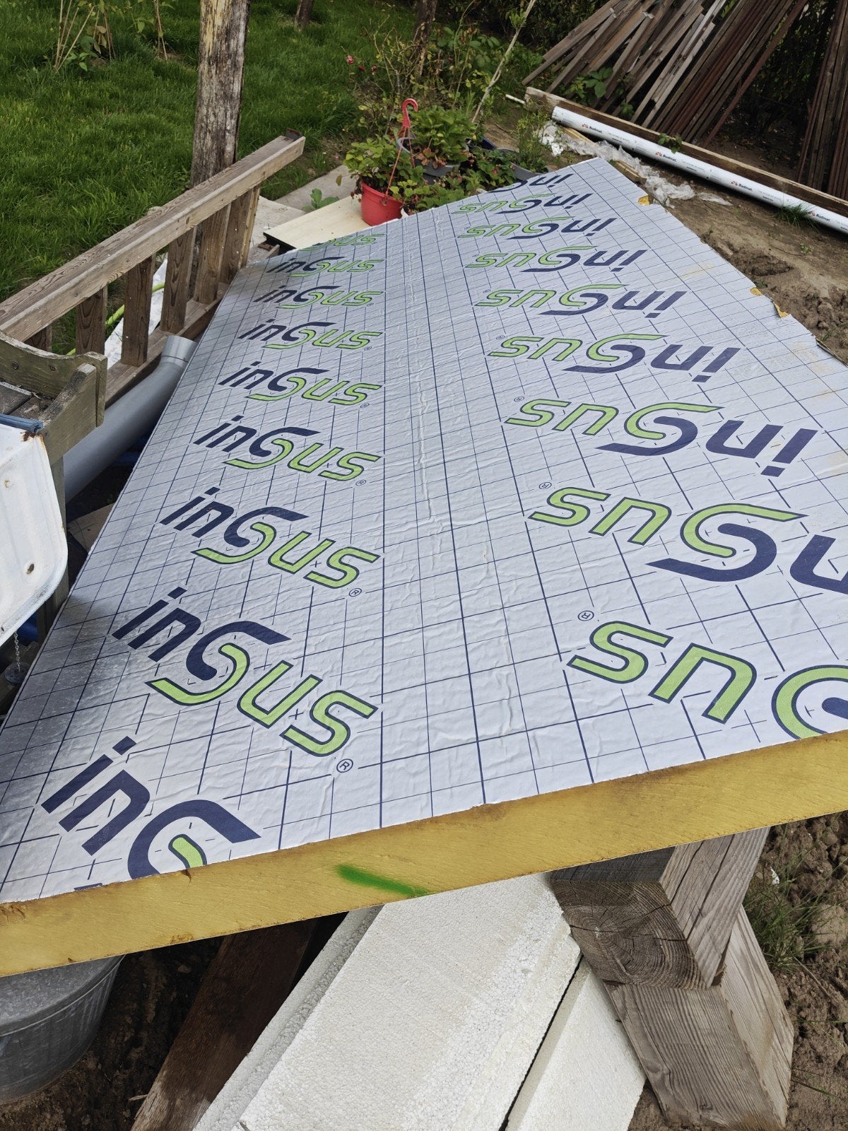 PIR isolatieplaat 11cm, 240x120cm, Ophalen