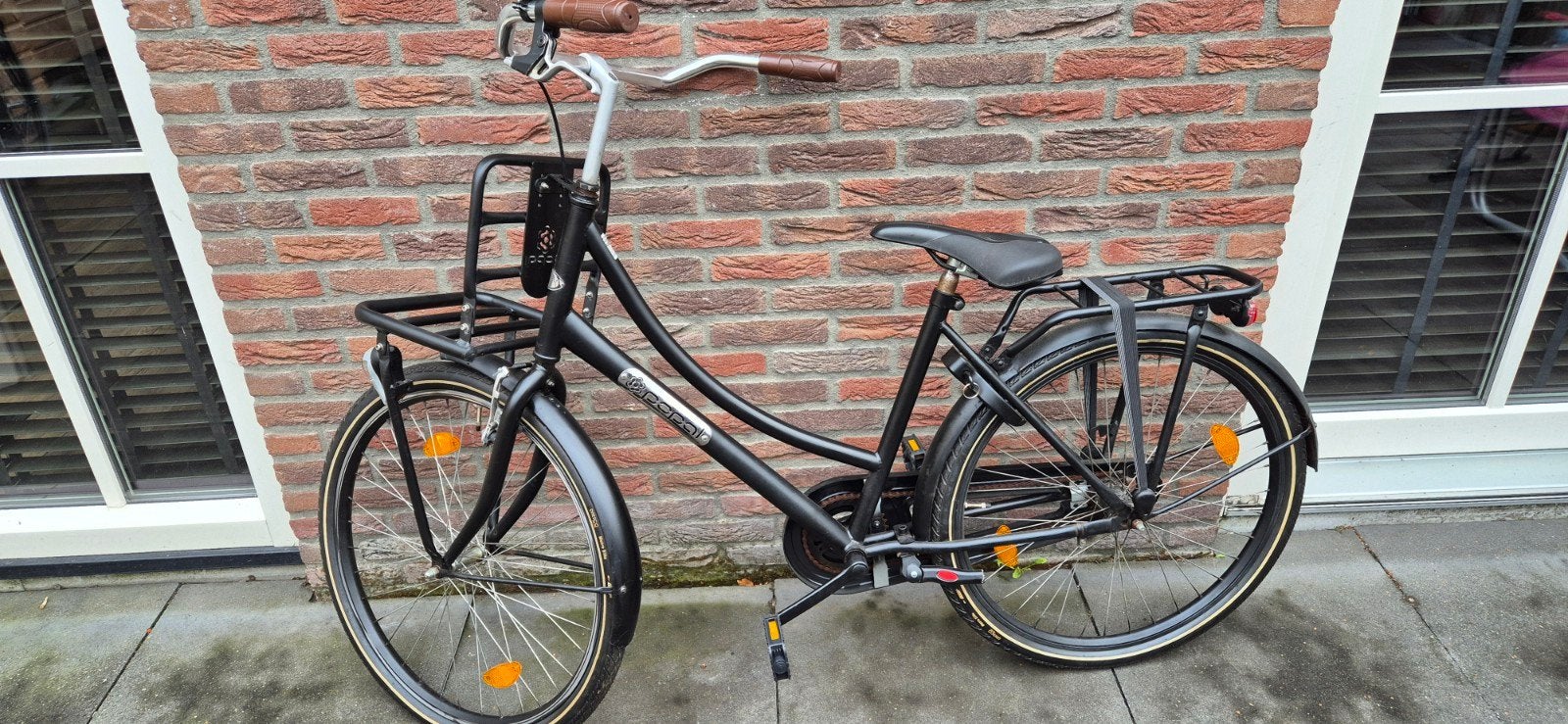 meisjesfiets, Terugtraprem, Gebruikt, Handrem, Popal