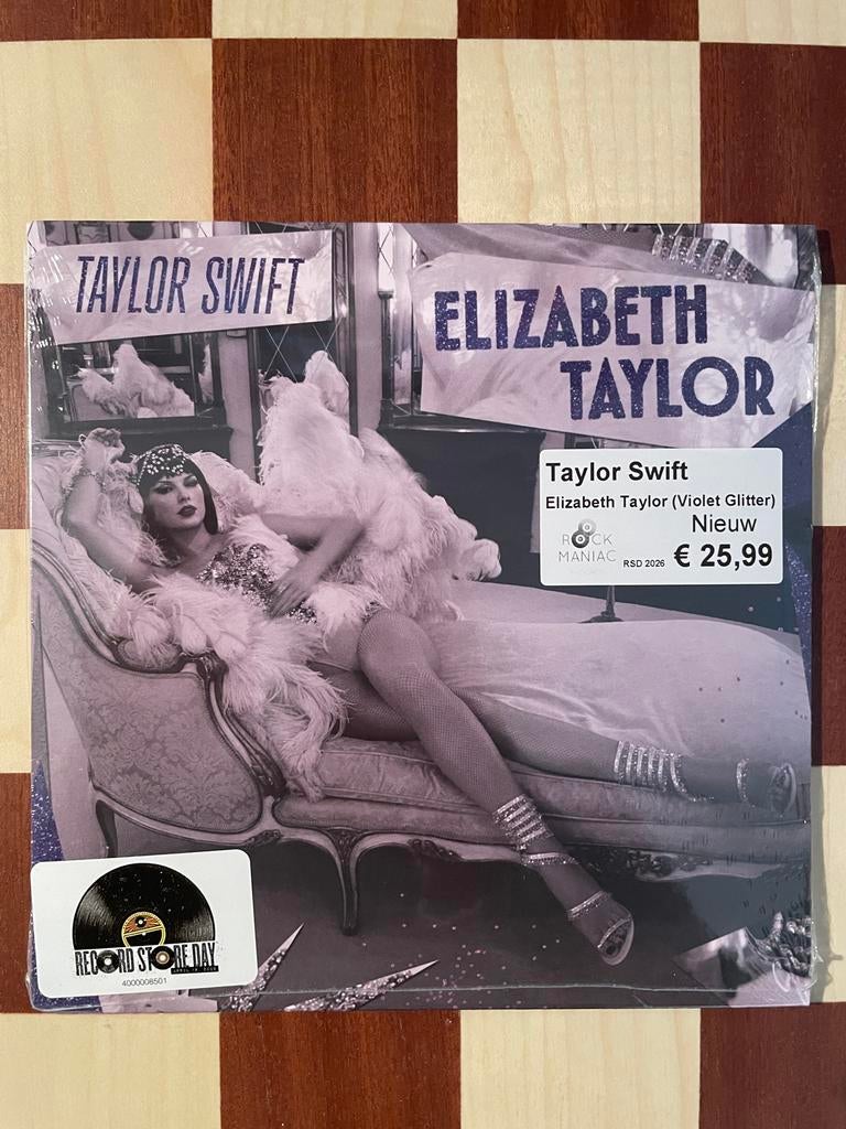 Taylor Swift - Elizabeth Taylor (Violet Glitter) RSD 2026, 7 inch, Ophalen of Verzenden, Nieuw in verpakking, Colored vinyl