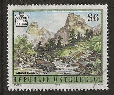 Oostenrijk 22, berg, Verzenden, Gestempeld