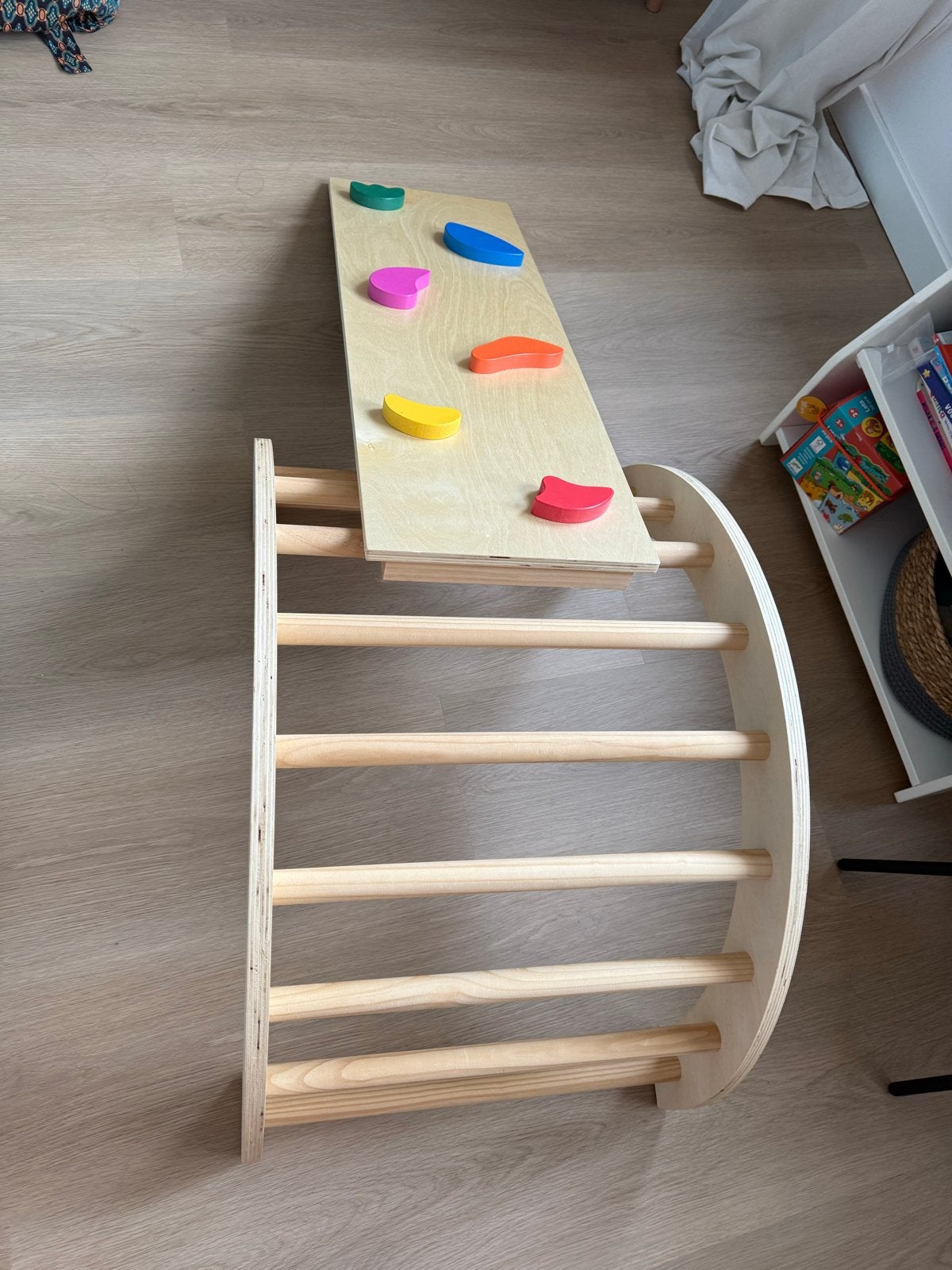 Klimrek met klimwand voor kinderen, Kinderen en Baby's, Ophalen, Zo goed als nieuw, Glijbaan, Aanbouwonderdeel