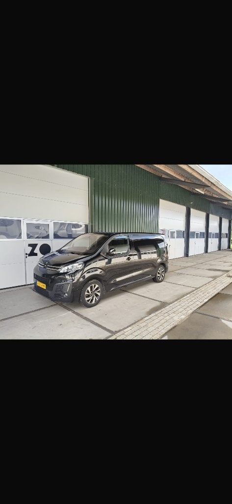 Citroën Jumpy GB M 2.0 Bluehdi 120PK S&S EAT 8 3-zits 2021, Auto's, Bestelauto's, Stof, Zwart, 4 cilinders, Citroën