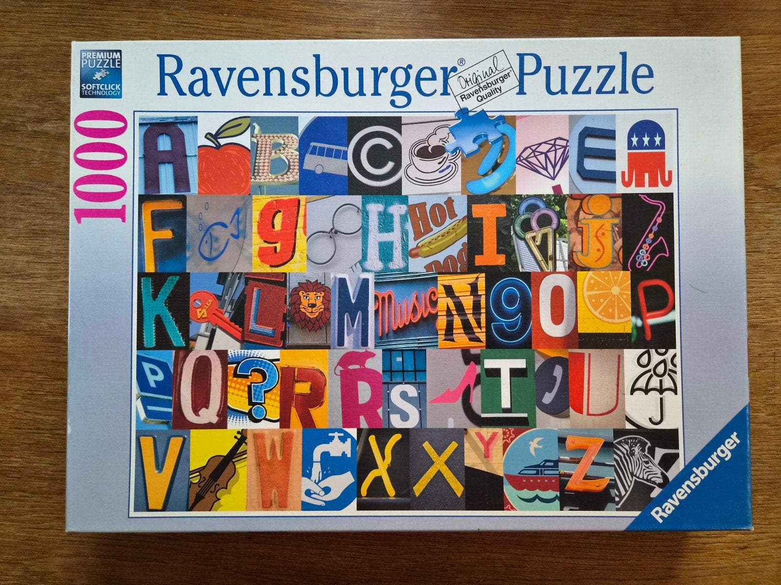 Ravensburger.  Kleurrijk Alfabet., Ophalen of Verzenden, 500 t/m 1500 stukjes, Zo goed als nieuw