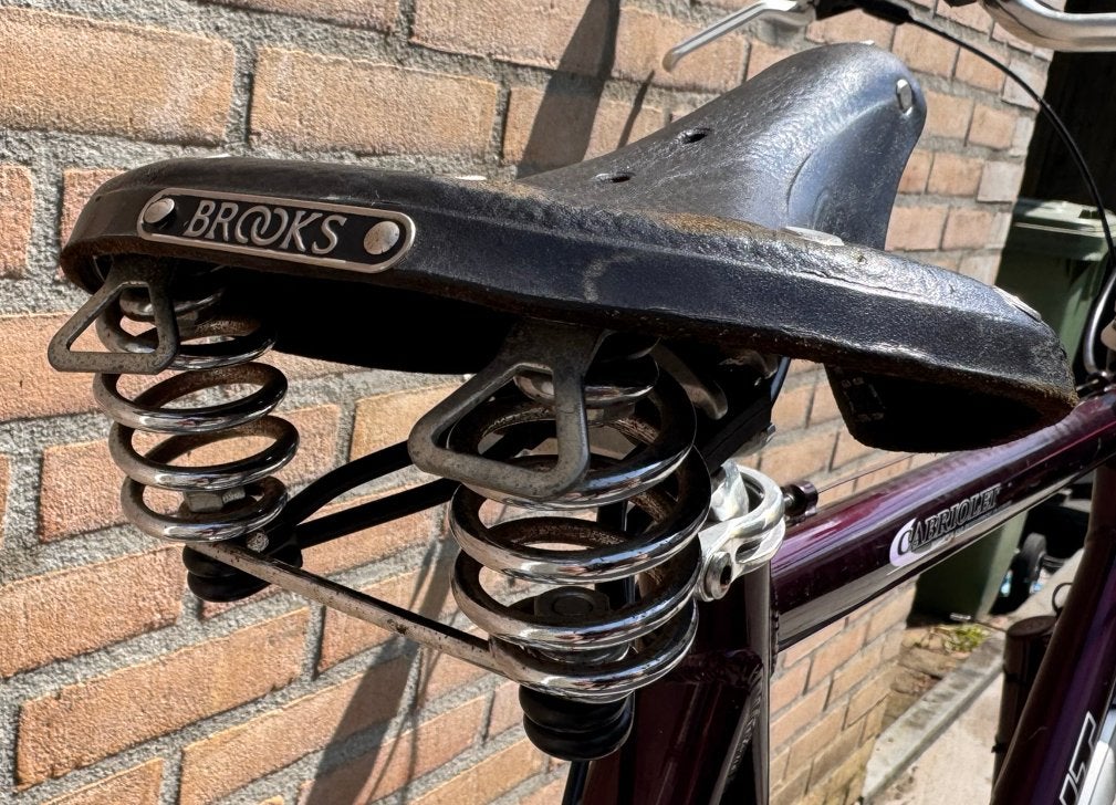 BROOKS B66 Zadel - Comfortabel Lederen Fietszadel, Gebruikt, Leer, Ophalen of Verzenden, Zadel