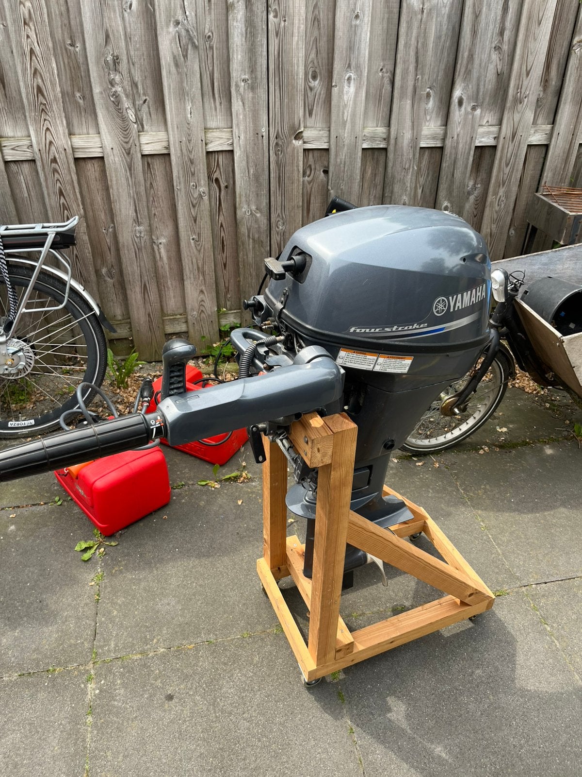 Yamaha 9.9 pk kortstaart buitenboordmotor, Ophalen, Gebruikt, 5 tot 10 pk, Viertaktmotor