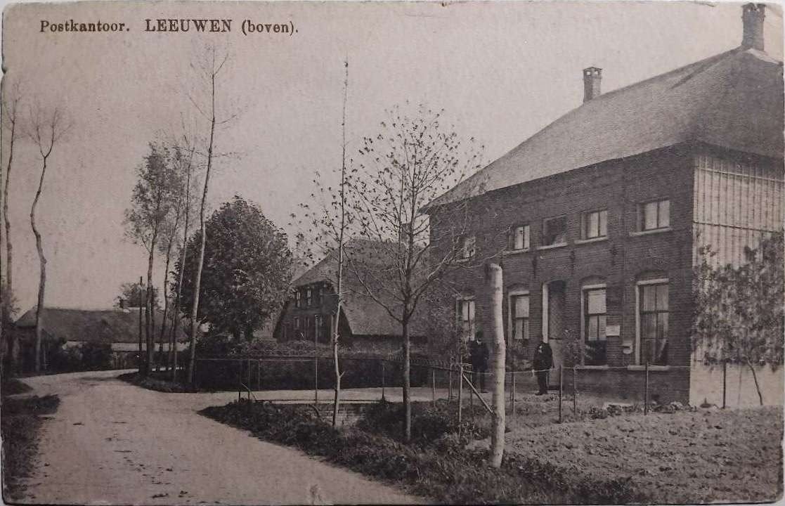 Postkantoor Boven-Leeuwen (Gelderland) - ca. 1900, Ophalen of Verzenden, Voor 1920, Gelopen, Gelderland