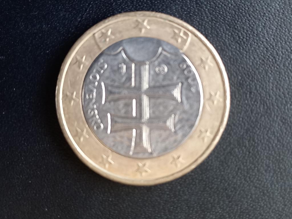 019: 1 Euro munt in nieuwstaat SLOWAKIJE 2023, Postzegels en Munten, Munten | Europa | Euromunten, Verzenden, Slowakije, 1 euro