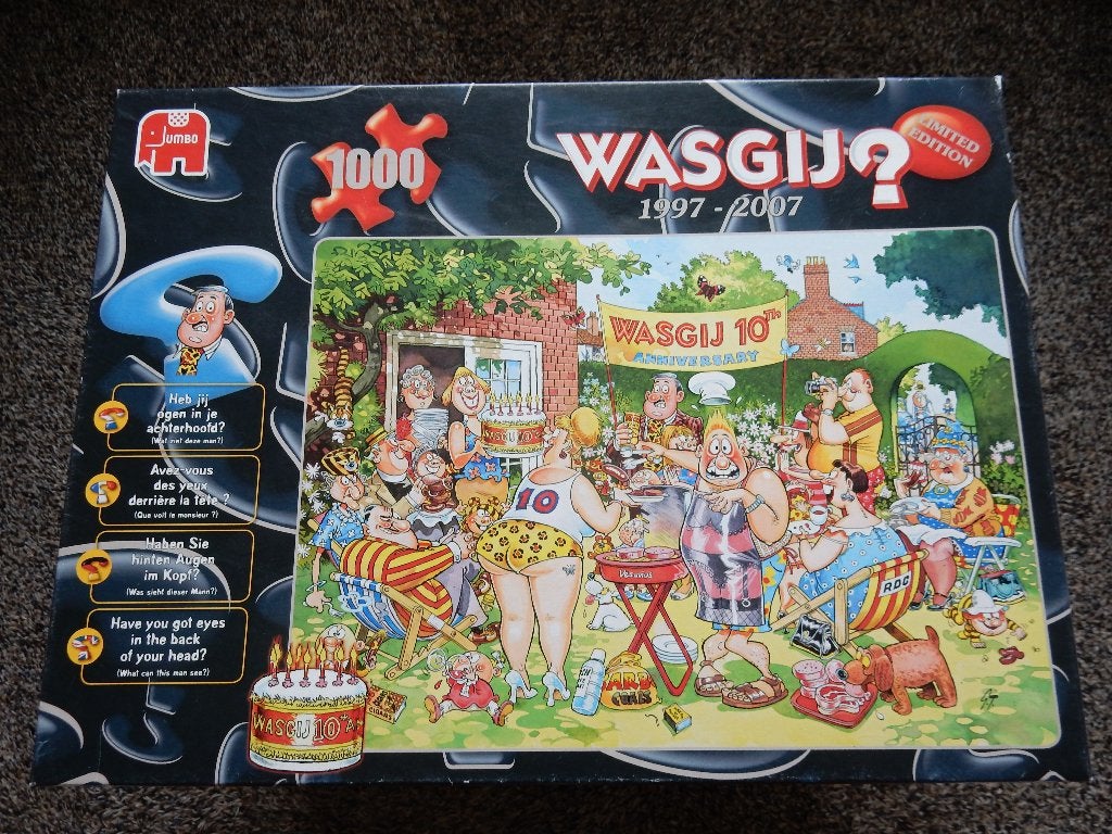 wasgij 10de anniversary kopen of ruilen, Ophalen of Verzenden, 500 t/m 1500 stukjes, Gebruikt, Legpuzzel