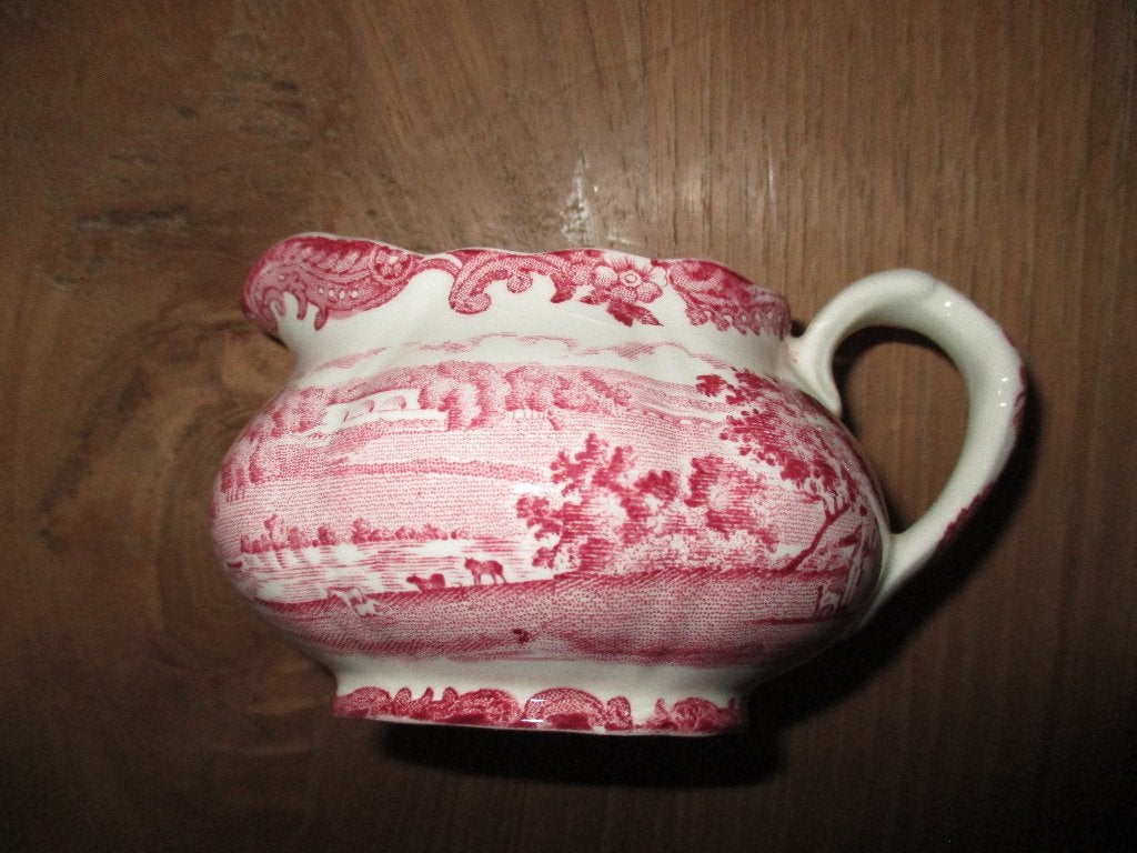 Avon Scenes roze (rood, pink) melkkannetje, Ophalen of Verzenden