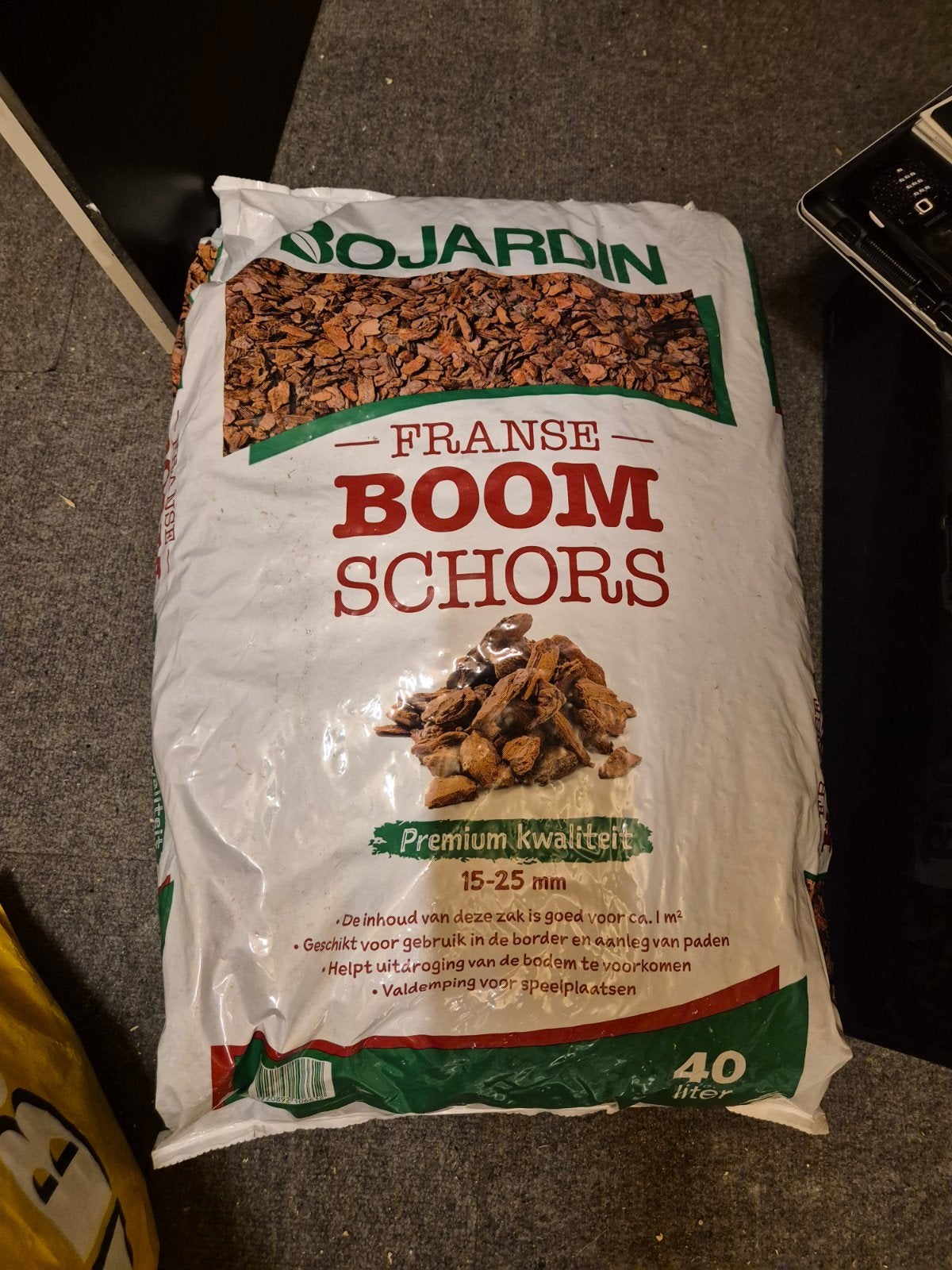 9 zakken Franse Boomschors 40L - Premium Kwaliteit 15-25mm, Ophalen, Nieuw