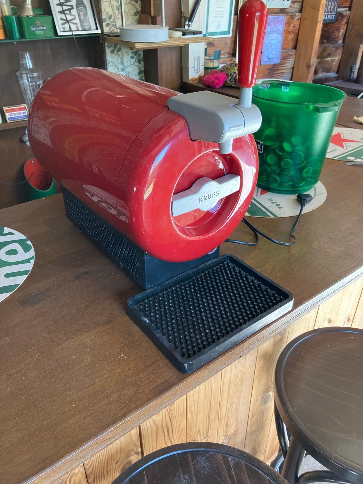 Krups The Sub Compact thuistap - Rood, Witgoed en Apparatuur, Thuistaps, Ophalen, Gebruikt, Krups