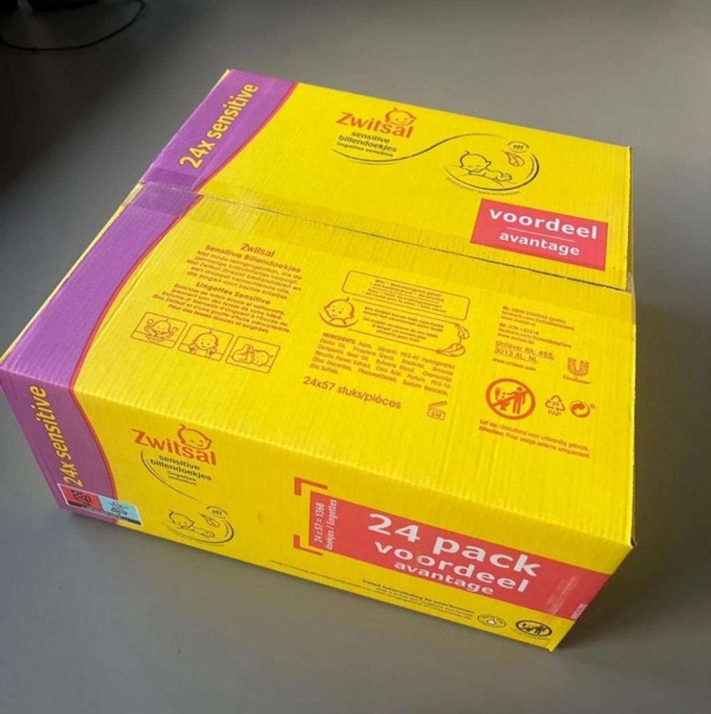 Zwitsal sensitive billendoekjes doos 24 pakken, Kinderen en Baby's, Badjes en Verzorging, Verzenden, Nieuw, Overige typen