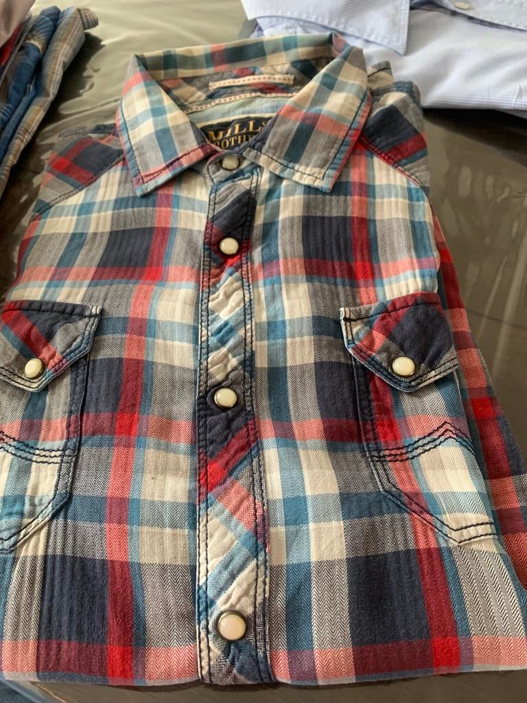 5x heren blouse overhemd vangaurd, lerros mills,arrow maat m, Ophalen of Verzenden, Zo goed als nieuw, Jongen, Overhemd of Blouse