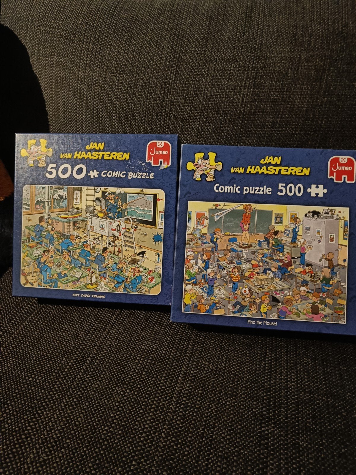 2 Jan van Haasteren Comic Puzzels 500 stukjes, Ophalen of Verzenden, 500 t/m 1500 stukjes, Zo goed als nieuw, Legpuzzel