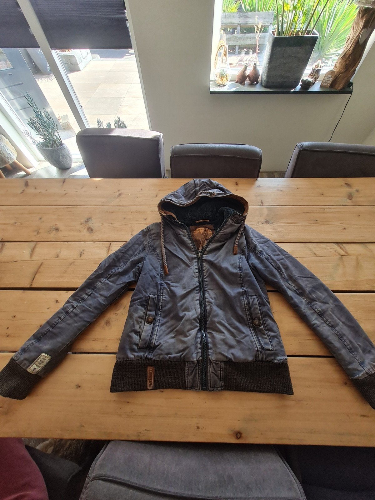 naketano winterjas maat M, Ophalen of Verzenden, Gedragen, Maat 38/40 (M), Blauw