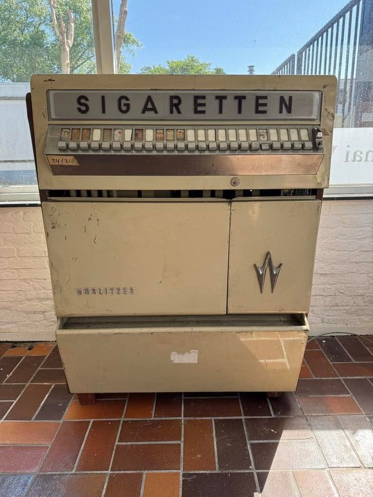 Vintage Wurlitzer Sigarettenautomaat, Verzamelen, Ophalen, Gebruikt, ., .