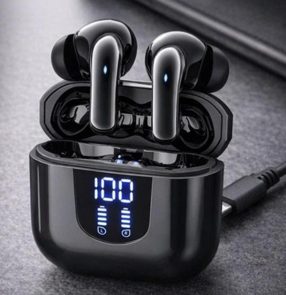 Draadloze Bluetooth Oordopjes met Oplaadcase en Display, Ophalen of Verzenden, Nieuw, Overige merken, Draadloos