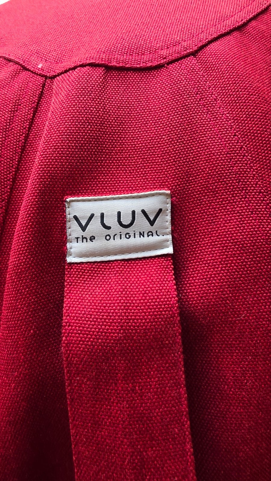 Vluv zitbal, bordeauxrood, zo goed als nieuw, Ophalen, Zo goed als nieuw, Rood, Textiel
