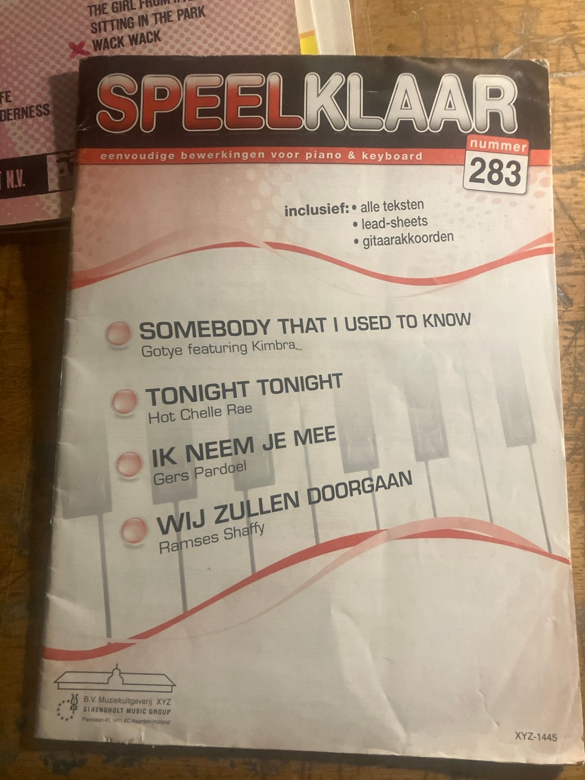 Speelklaar nummer 283: Piano & Keyboard bladmuziek, Muziek en Instrumenten, Bladmuziek, Gebruikt, Ophalen of Verzenden, Thema