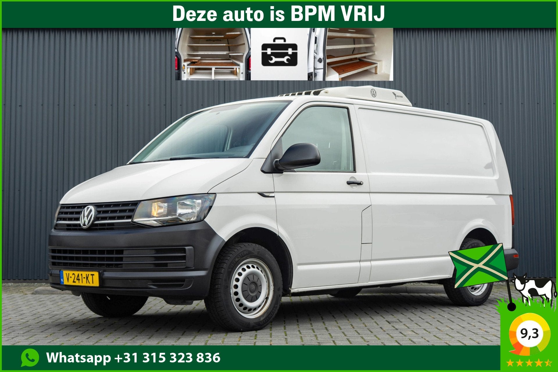 Volkswagen Transporter T6 2.0 TDI L1H1 | Koelwagen | Dag en, Auto's, Bestelauto's, Voorwielaandrijving, 86 pk, Gebruikt, 4 cilinders