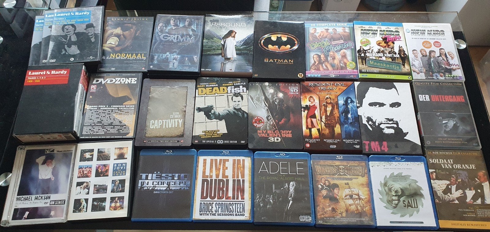 Mix van dvd - bluray - muziek - series, Alle leeftijden, Ophalen of Verzenden, Zo goed als nieuw