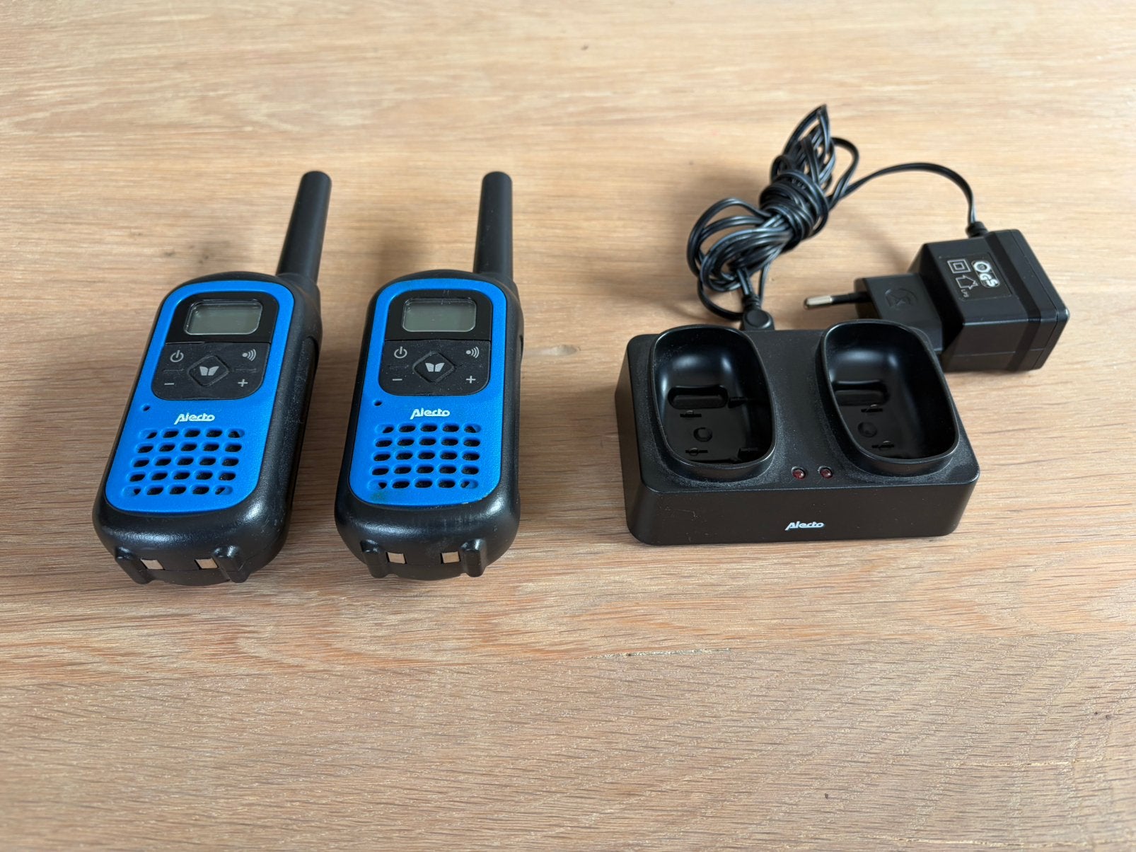 Alecto walkie talkie set, Ophalen of Verzenden, Gebruikt, Minder dan 2 km, Portofoon of Walkie-talkie