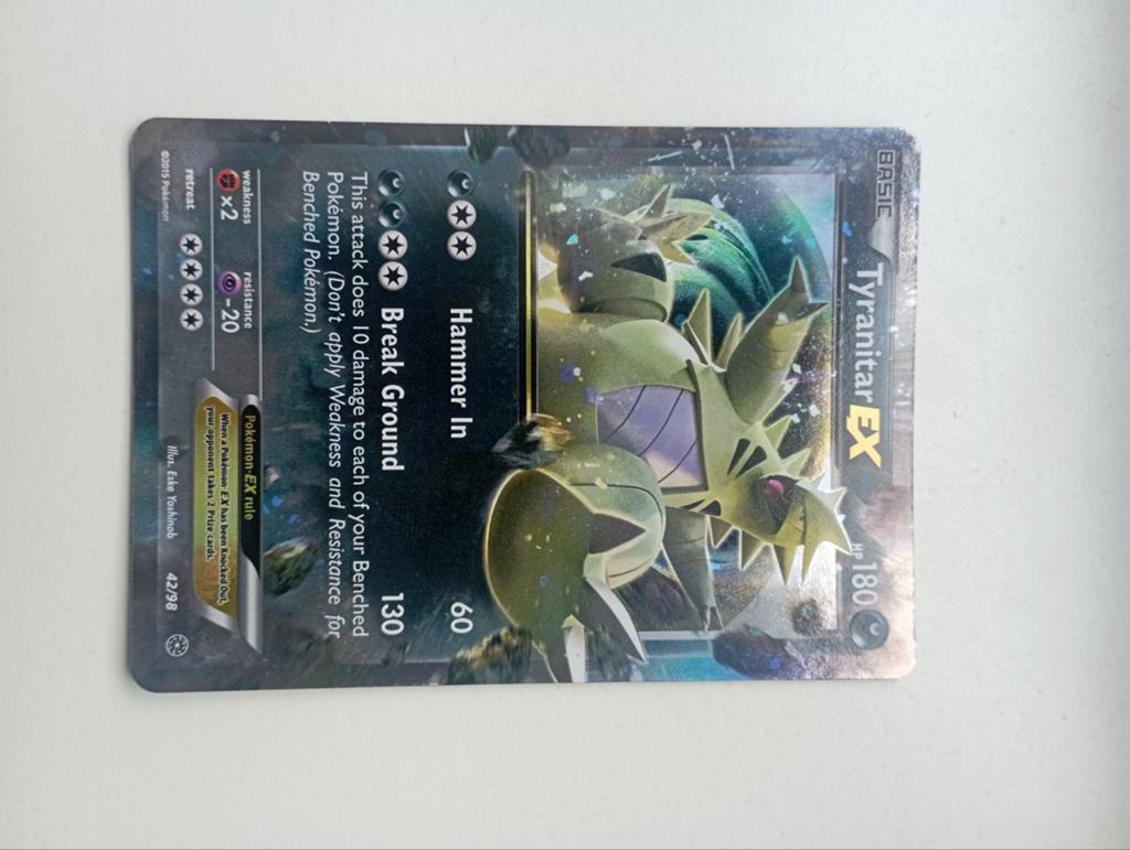 Tyranitar EX 42/98, Ophalen, Zo goed als nieuw
