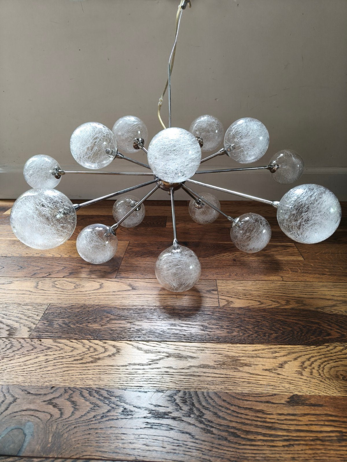 Prachtige Vintage Massive Barbarossa Sputnik Lamp – Space Ag, Hanglamp, Dimbaar, Ophalen of Verzenden, Zo goed als nieuw
