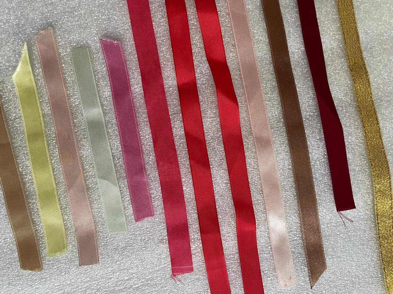 LINT - RESTANT - 12 MM X 12 STUKS - DIV LENGTE, Ophalen of Verzenden, Zo goed als nieuw, Lint, Band of Elastiek