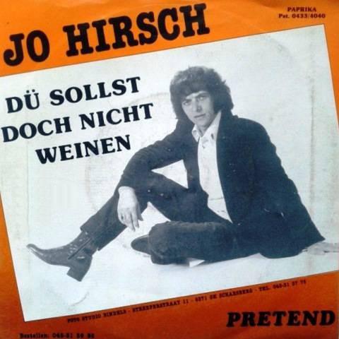 Vinylsingle jo hirsch gezocht, Cd's en Dvd's, Vinyl | Nederlandstalig, Ophalen of Verzenden, Zo goed als nieuw, Overige formaten