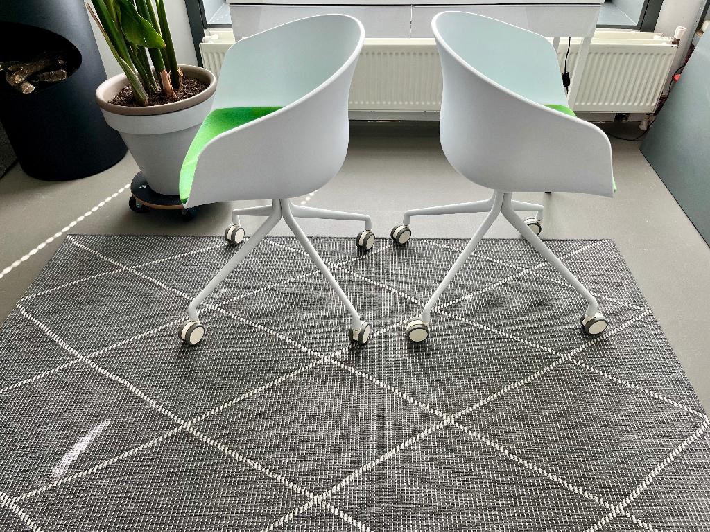 Hay | Stoel 2x | Designstoel | Eetkamerstoel | Bureaustoel, Huis en Inrichting, Stoelen, Ophalen, Gebruikt, Twee, Wit